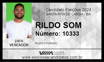 Candidato RILDO SOM 2024 - SANTA RITA DE CÁSSIA - Eleições