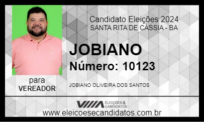 Candidato JOBIANO 2024 - SANTA RITA DE CÁSSIA - Eleições