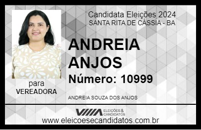 Candidato ANDREIA ANJOS 2024 - SANTA RITA DE CÁSSIA - Eleições