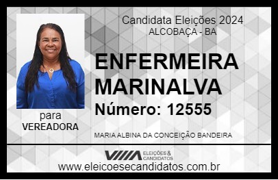 Candidato ENFERMEIRA MARINALVA 2024 - ALCOBAÇA - Eleições