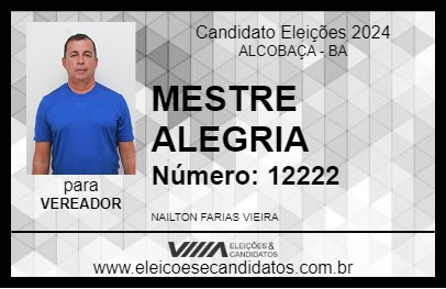 Candidato MESTRE ALEGRIA 2024 - ALCOBAÇA - Eleições