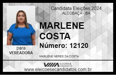 Candidato MARLENE COSTA 2024 - ALCOBAÇA - Eleições