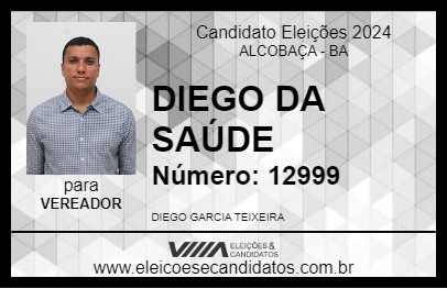 Candidato DIEGO DA SAÚDE 2024 - ALCOBAÇA - Eleições