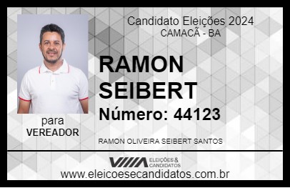 Candidato RAMON SEIBERT 2024 - CAMACÃ - Eleições