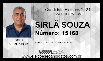 Candidato SIRLÃ SOUZA 2024 - CACHOEIRA - Eleições