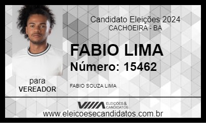 Candidato FABIO LIMA  2024 - CACHOEIRA - Eleições