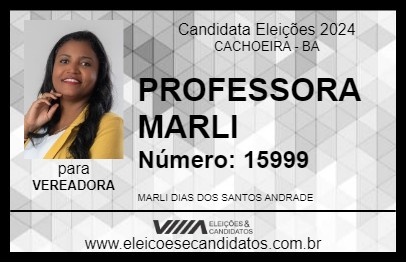 Candidato PROFESSORA MARLI 2024 - CACHOEIRA - Eleições