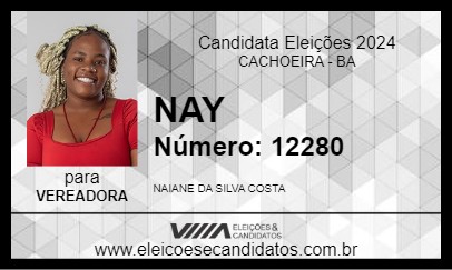 Candidato NAY 2024 - CACHOEIRA - Eleições