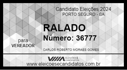 Candidato RALADO 2024 - PORTO SEGURO - Eleições