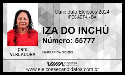 Candidato IZA DO INCHÚ 2024 - IPECAETÁ - Eleições