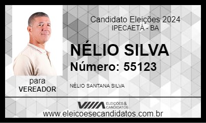 Candidato NÉLIO SILVA 2024 - IPECAETÁ - Eleições