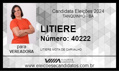 Candidato LITIERE 2024 - TANQUINHO - Eleições