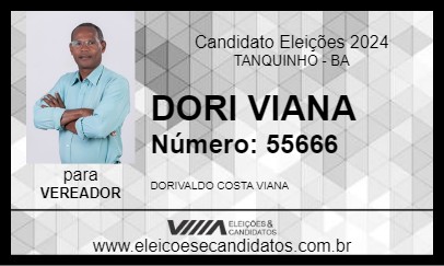 Candidato DORI VIANA 2024 - TANQUINHO - Eleições