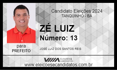 Candidato ZÉ LUIZ 2024 - TANQUINHO - Eleições