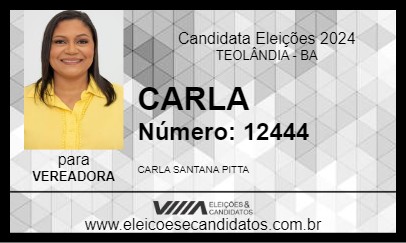 Candidato CARLA 2024 - TEOLÂNDIA - Eleições