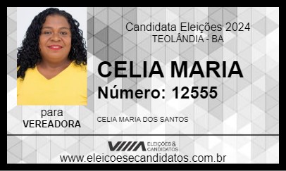 Candidato CELIA MARIA 2024 - TEOLÂNDIA - Eleições