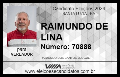 Candidato RAIMUNDO DE LINA 2024 - SANTA LUZIA - Eleições