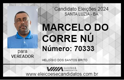 Candidato MARCELO DO CORRE NÚ 2024 - SANTA LUZIA - Eleições