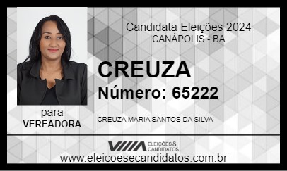 Candidato CREUZA 2024 - CANÁPOLIS - Eleições