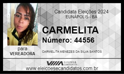 Candidato CARMELITA 2024 - EUNÁPOLIS - Eleições