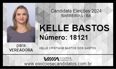 Candidato KELLE BASTOS 2024 - BARREIRAS - Eleições