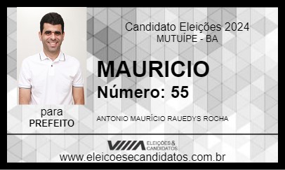 Candidato MAURICIO 2024 - MUTUÍPE - Eleições