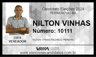 Candidato NILTON VINHAS 2024 - TERRA NOVA - Eleições