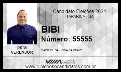 Candidato BIBI 2024 - ITAPARICA - Eleições