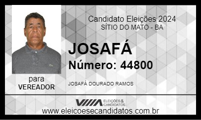 Candidato JOSAFÁ 2024 - SÍTIO DO MATO - Eleições