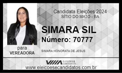 Candidato SIMARA SIL 2024 - SÍTIO DO MATO - Eleições