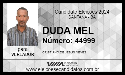 Candidato DUDA MEL 2024 - SANTANA - Eleições