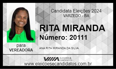 Candidato RITA MIRANDA 2024 - VARZEDO - Eleições