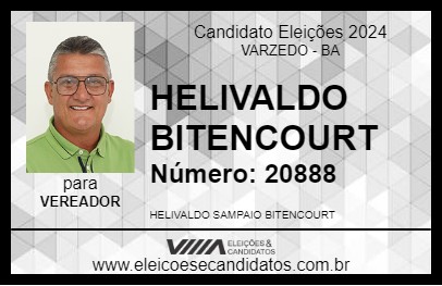 Candidato HELIVALDO  BITENCOURT 2024 - VARZEDO - Eleições