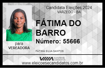 Candidato FÁTIMA DO BARRO 2024 - VARZEDO - Eleições