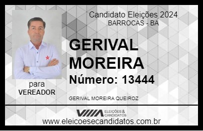 Candidato GERIVAL MOREIRA 2024 - BARROCAS - Eleições