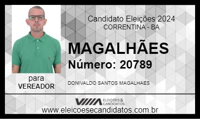 Candidato MAGALHÃES 2024 - CORRENTINA - Eleições