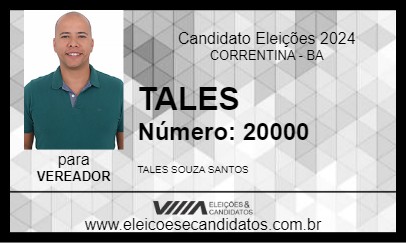 Candidato TALES 2024 - CORRENTINA - Eleições