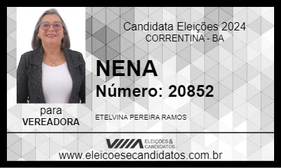 Candidato NENA 2024 - CORRENTINA - Eleições