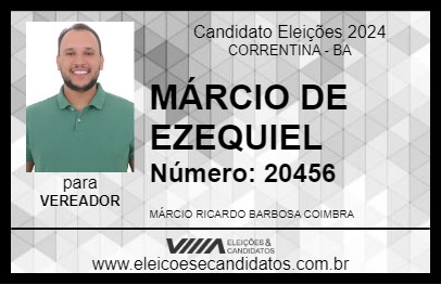 Candidato MÁRCIO DE EZEQUIEL 2024 - CORRENTINA - Eleições