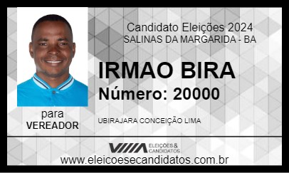 Candidato IRMAO BIRA 2024 - SALINAS DA MARGARIDA - Eleições