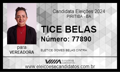 Candidato TICE BELAS 2024 - PIRITIBA - Eleições