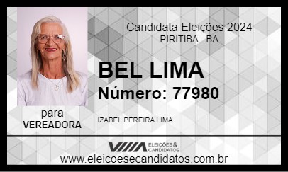 Candidato BEL LIMA 2024 - PIRITIBA - Eleições