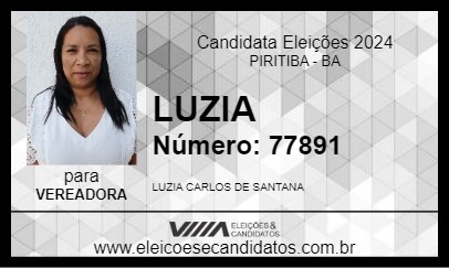 Candidato LUZIA 2024 - PIRITIBA - Eleições