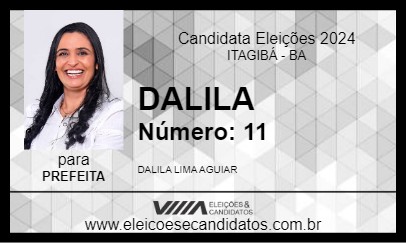 Candidato DALILA 2024 - ITAGIBÁ - Eleições