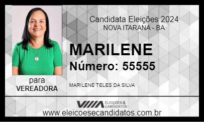 Candidato MARILENE 2024 - NOVA ITARANA - Eleições