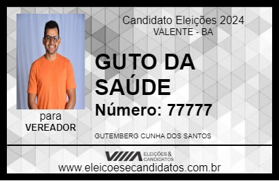 Candidato GUTO DA SAÚDE 2024 - VALENTE - Eleições