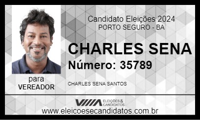 Candidato CHARLES SENA 2024 - PORTO SEGURO - Eleições