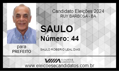 Candidato SAULO 2024 - RUY BARBOSA - Eleições