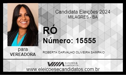 Candidato RÓ 2024 - MILAGRES - Eleições