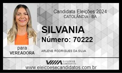 Candidato SILVANIA 2024 - CATOLÂNDIA - Eleições